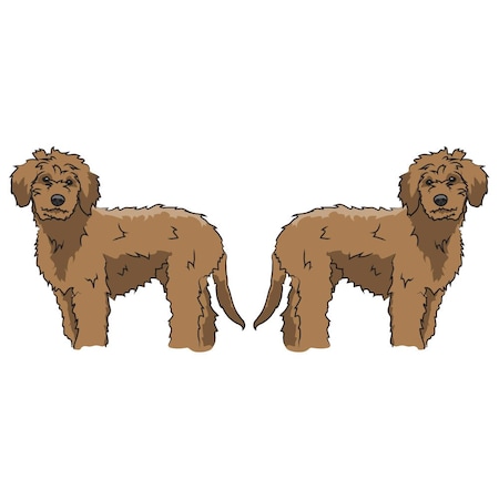 Signmission Goldendoodle Dog Decal, Dog Lover Decor Vinyl Sticker D-18-Goldendoodle